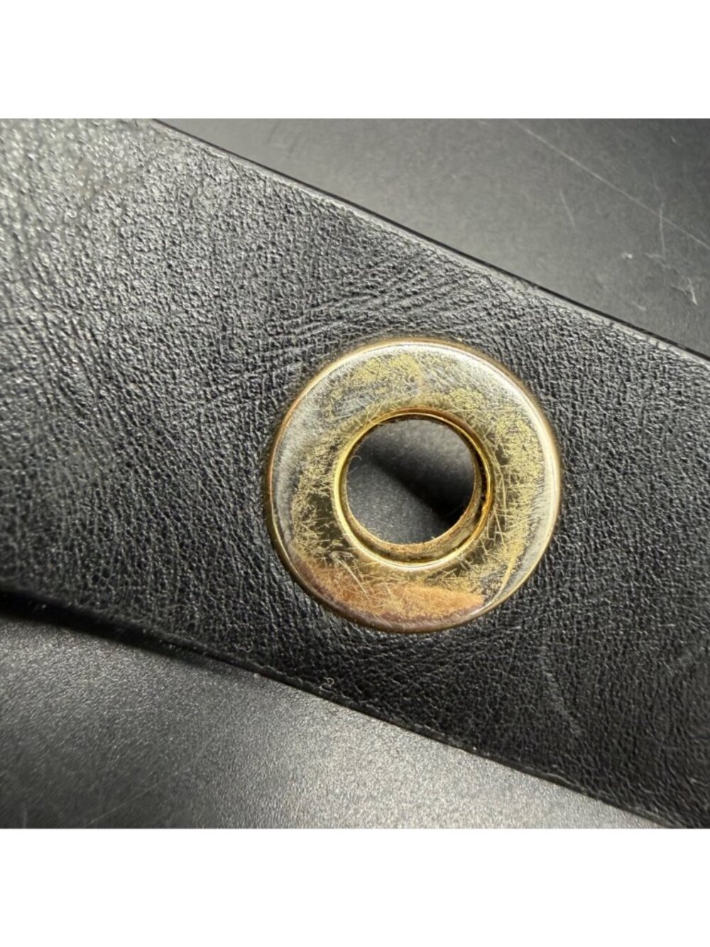 Michael Kors Barlow Medium Black Leather Purse Bag Grommet Adjustable Strap - Picture 10 of 16